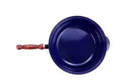 SFINX Smaltovaná pánev BSE s odnímatelným dř. držadlem a skl. poklicí 26 cm 