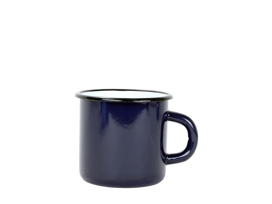 Smaltovaný hrnek 8 cm/0,35l kobaltová modrá, vyrobeno pro BELIS/SFINX