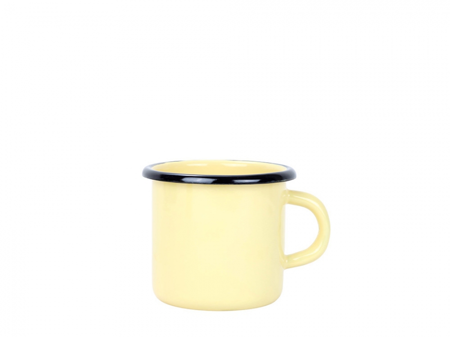 Smaltovaný hrnek 7cm/ 0,25l krémový, vyrobeno pro BELIS/SFINX