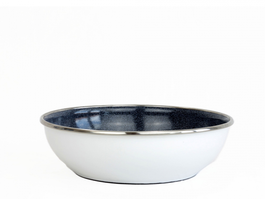 BELIS Smaltovaná miska velká PREMIUM bílý 26 cm/2,5l